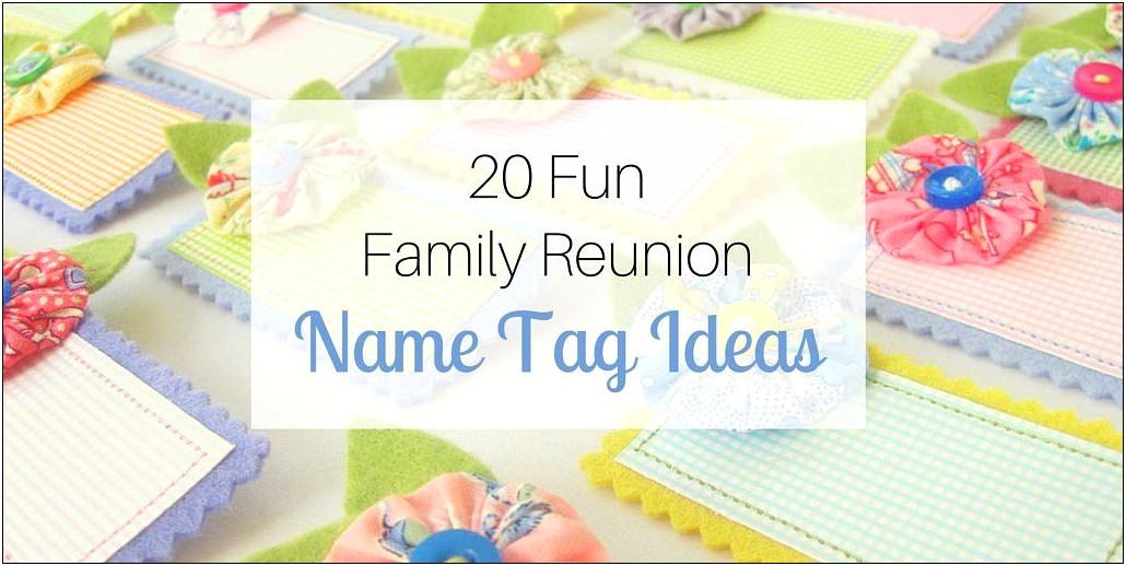 Free Family Reunion Name Tag Template