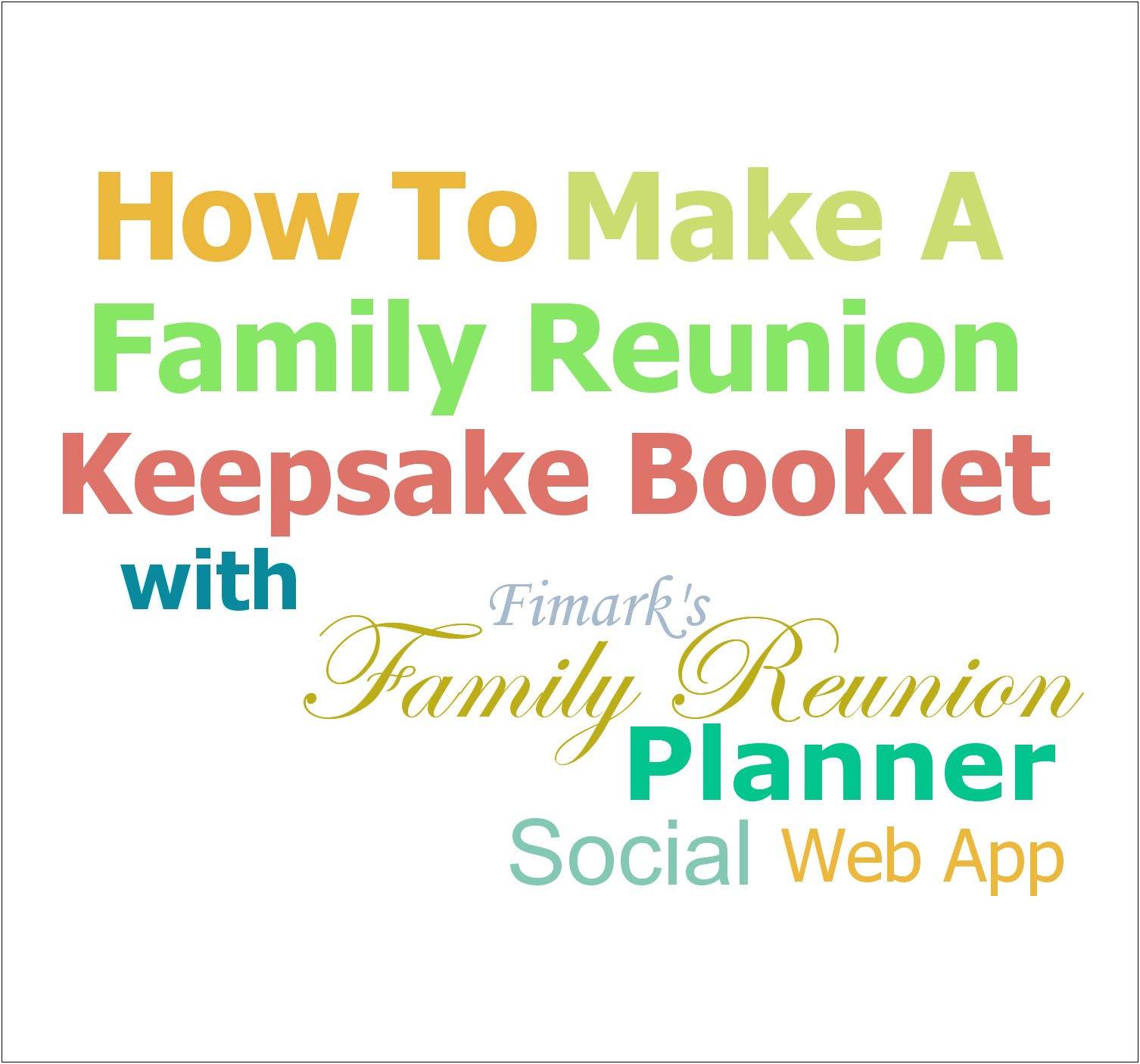 Free Family Reunion Souvenir Booklet Template