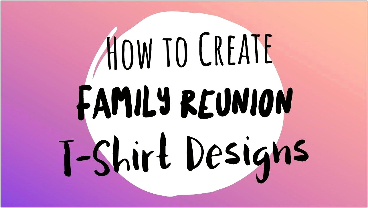 Free Family Reunion T Shirt Design Template