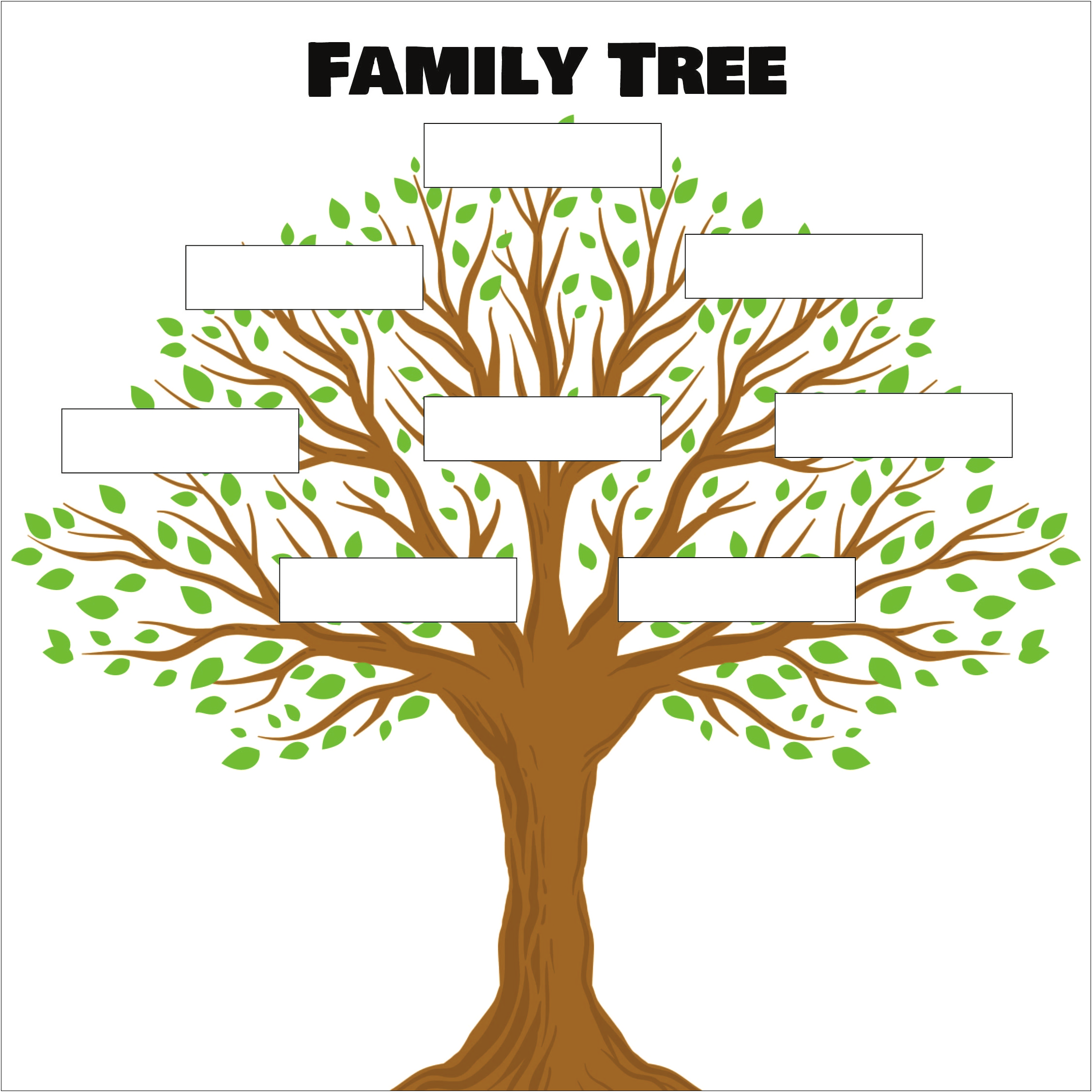 Free Family Tree Template For Preschoolers
