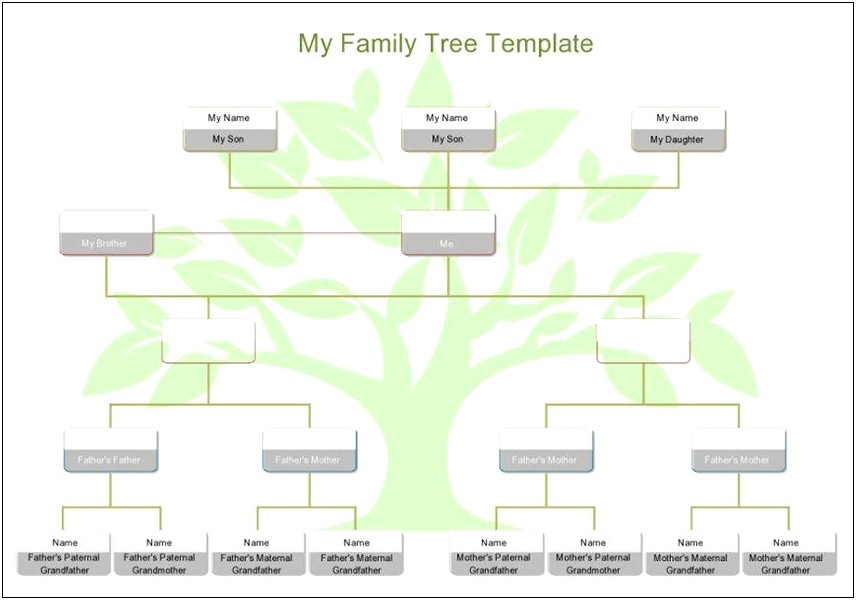 Free Family Tree Template Open Office