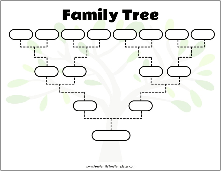 Free Family Tree Template Word Format Microsoft