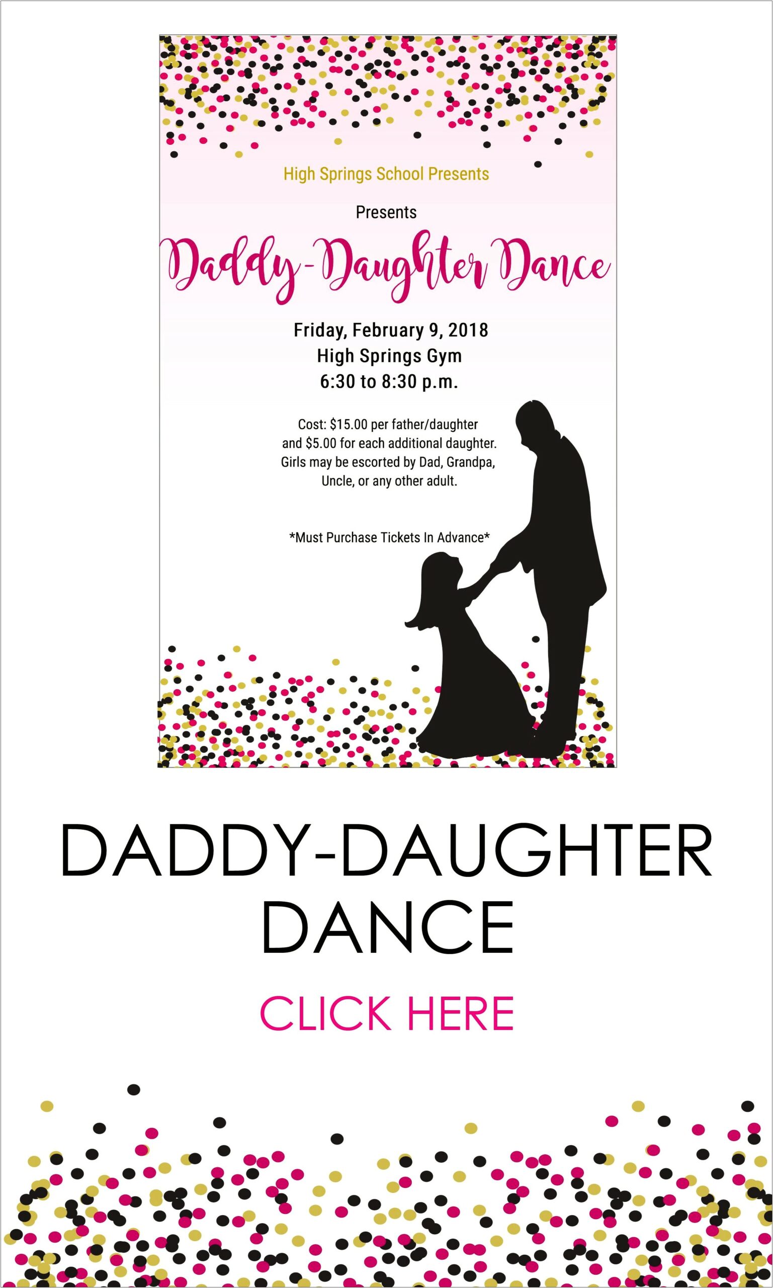 Free Father Daughter Dance Flyer Templates