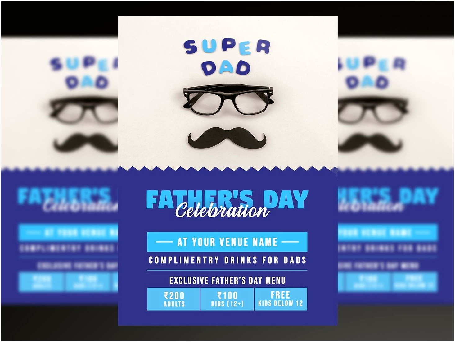 Free Father's Day Flyer Template Office