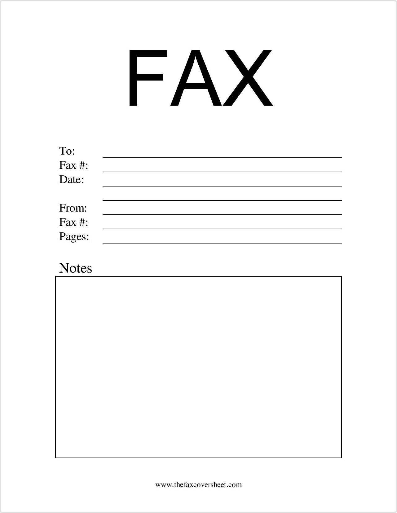 Free Fax Sheet Cover Letter Template