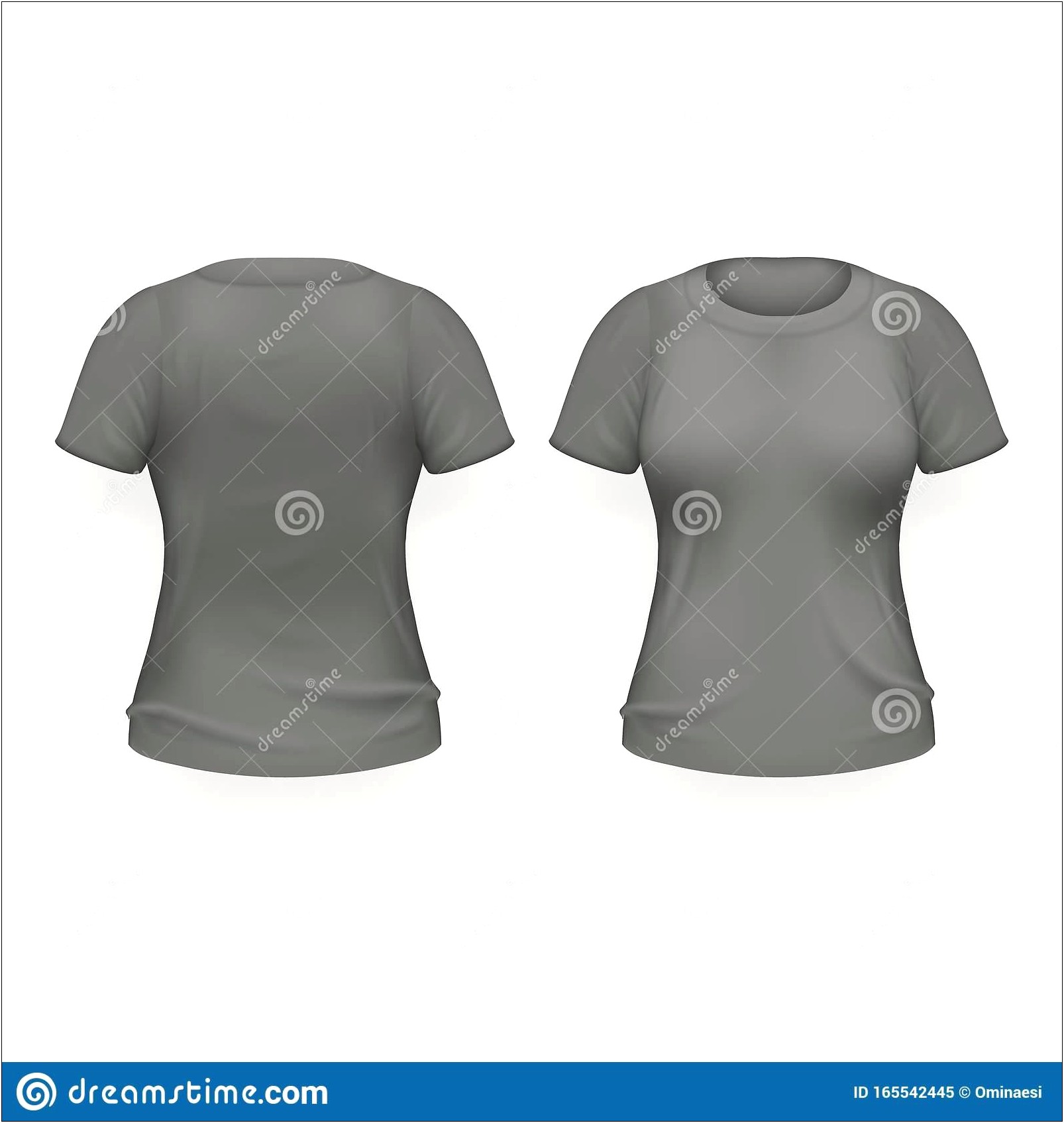 Free Female T Shirt Vector Template