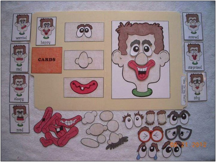 Free File Folder Games Template On Emotions