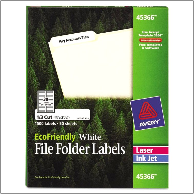 Free File Folder Label Template 5202