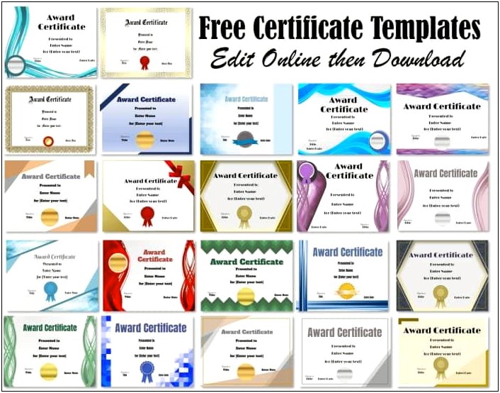 Free Fillable Stock Certificate Template Pdf