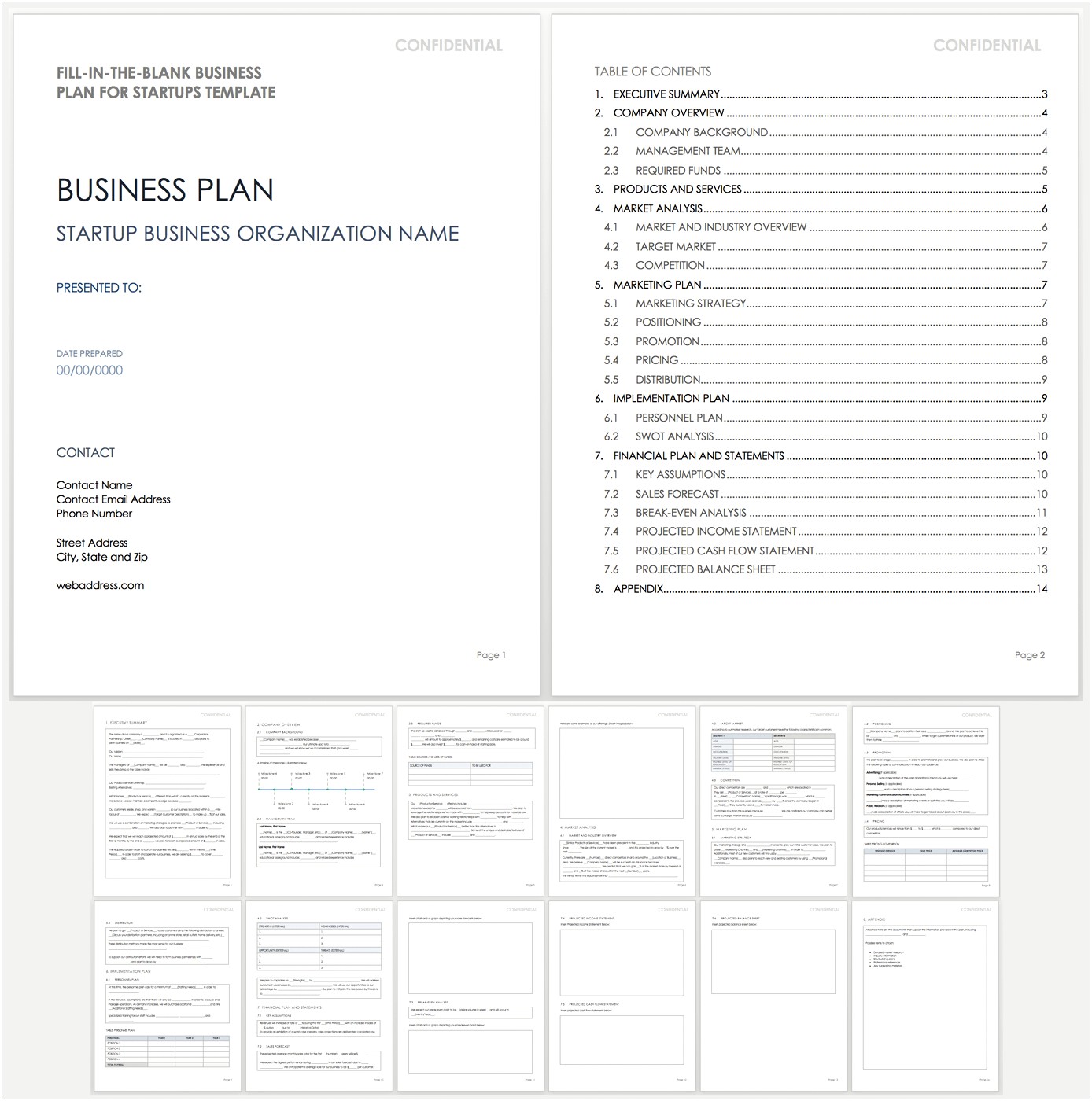 Free Film Production Company Business Plan Template