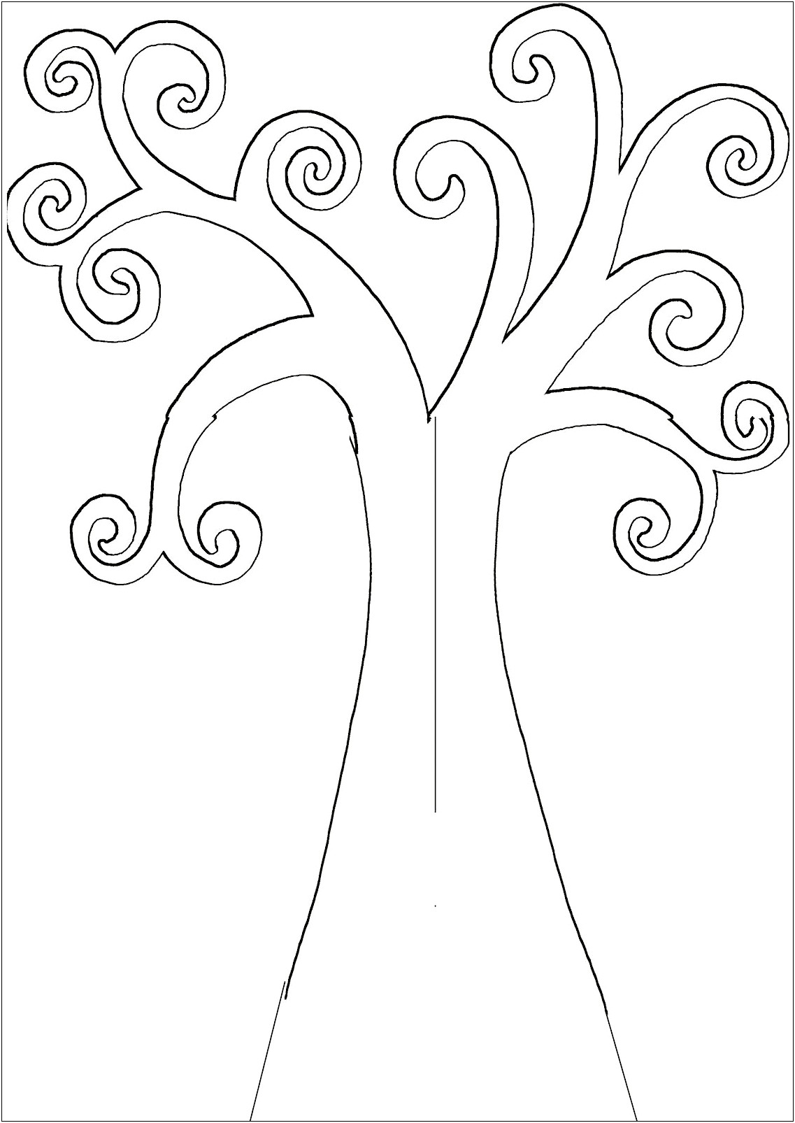 Free Fingerprint Tree Template To Download