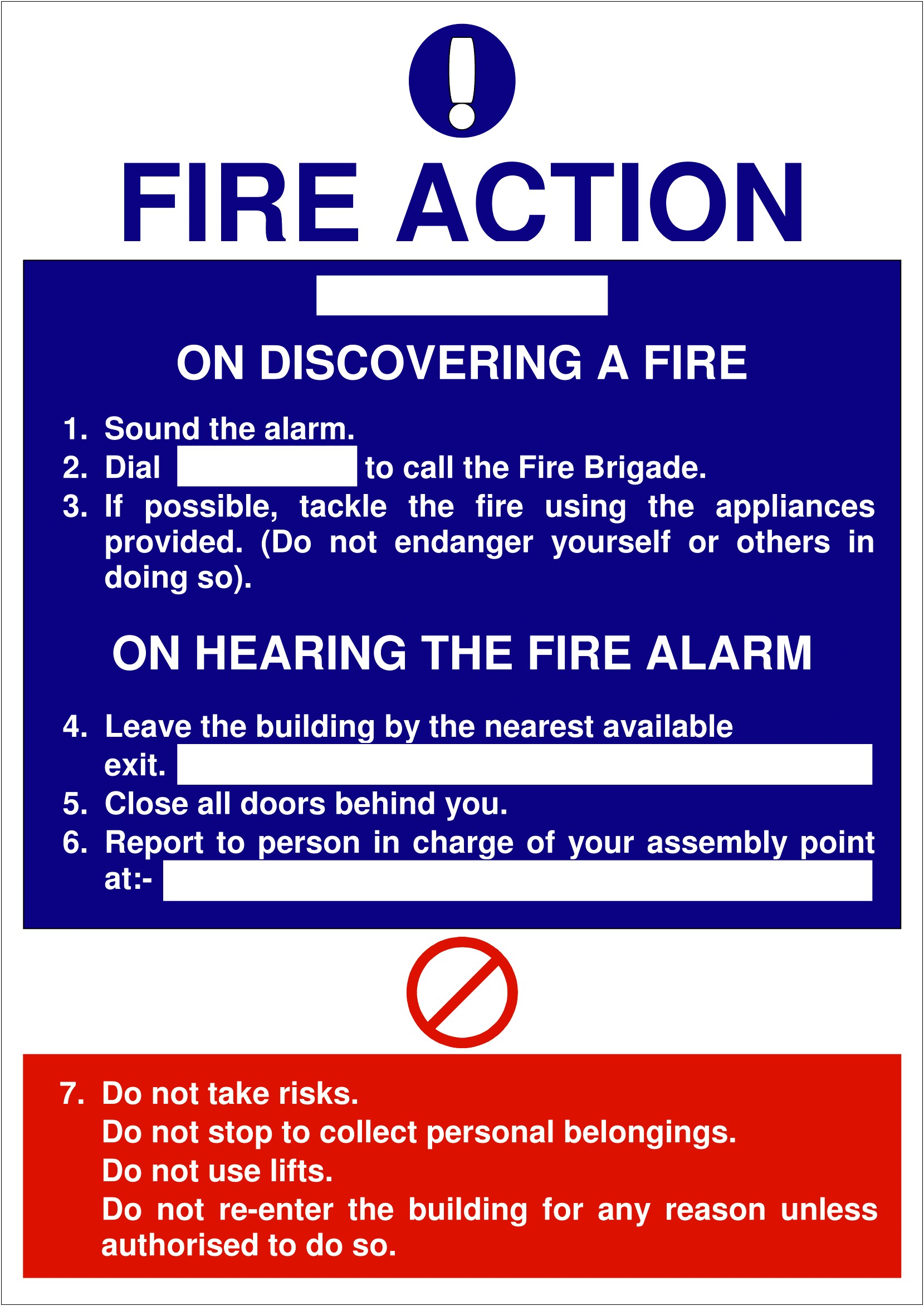 Free Fire Action Notice Template Download