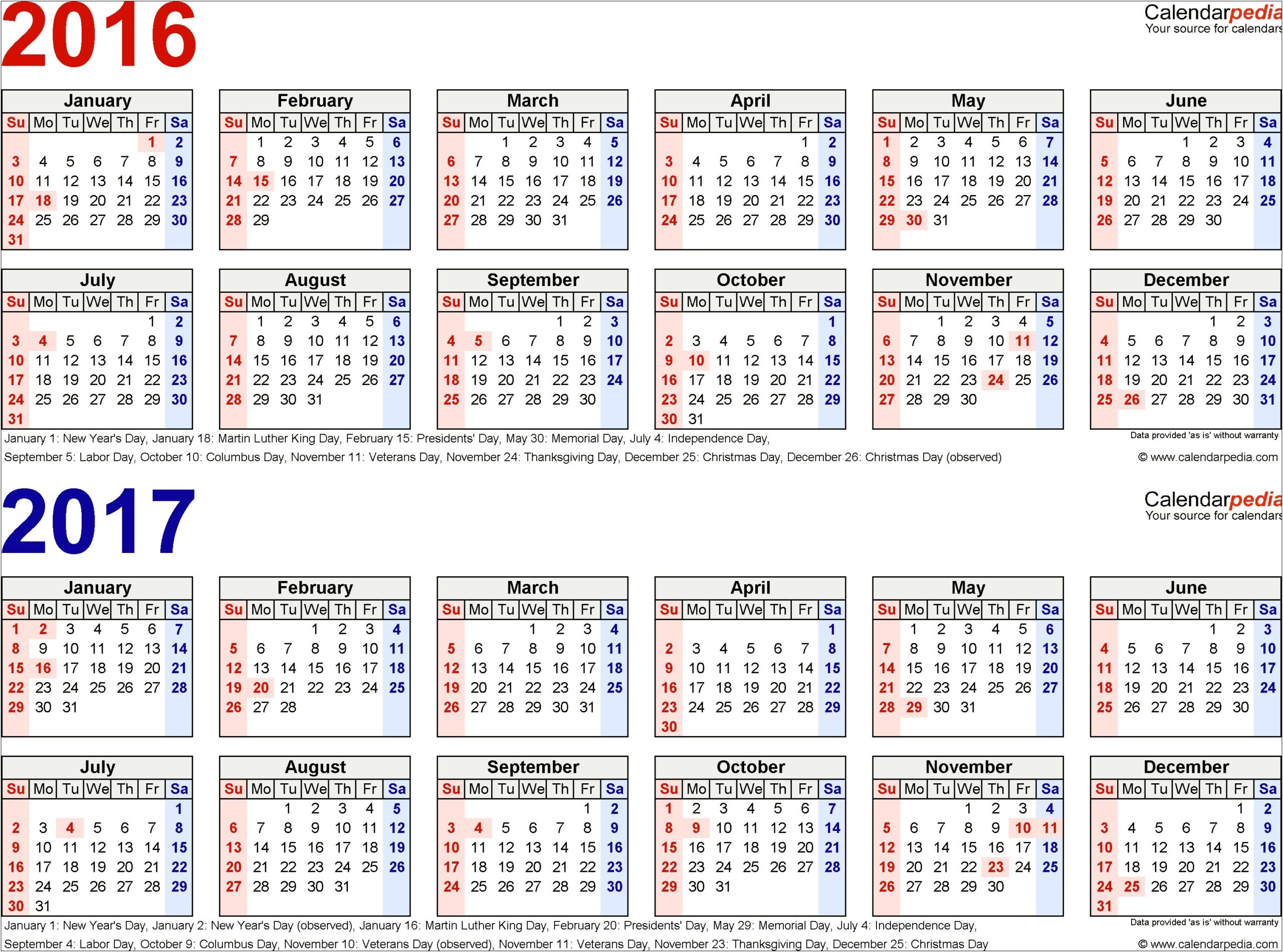 Free Fiscal Year 2014 Calendar Template