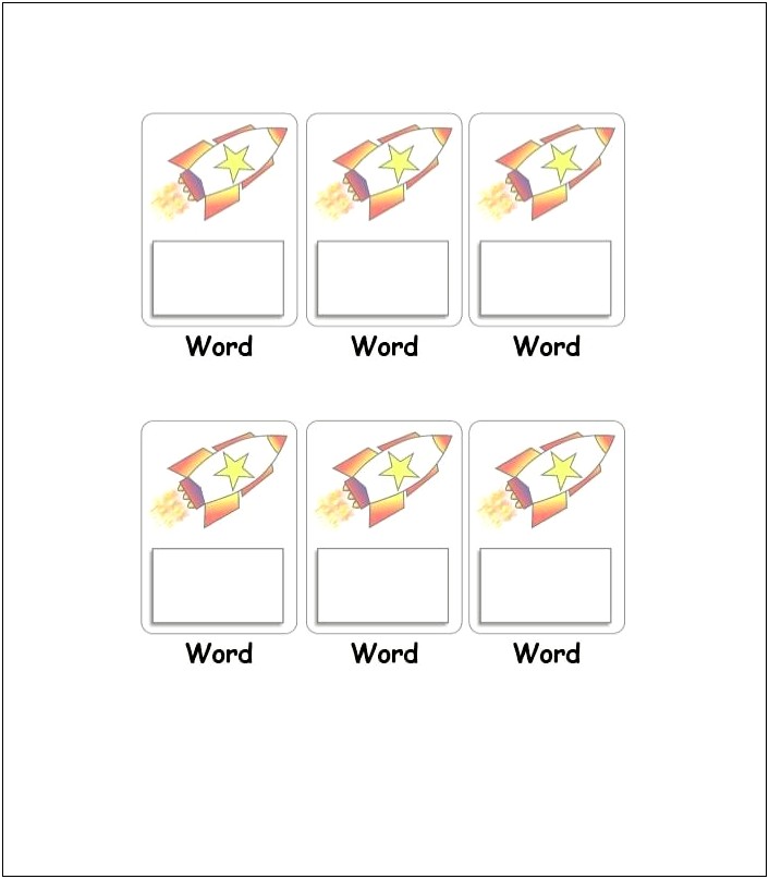Free Flashcard Template For Word Processor