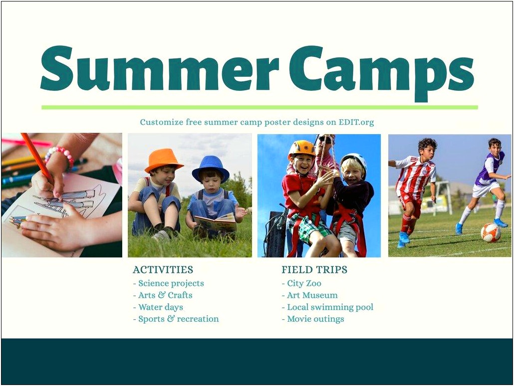 Free Flyer Template For Summer Camp