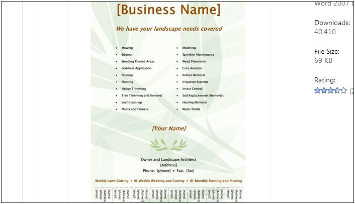 Free Flyer With Pull Tabs Templates