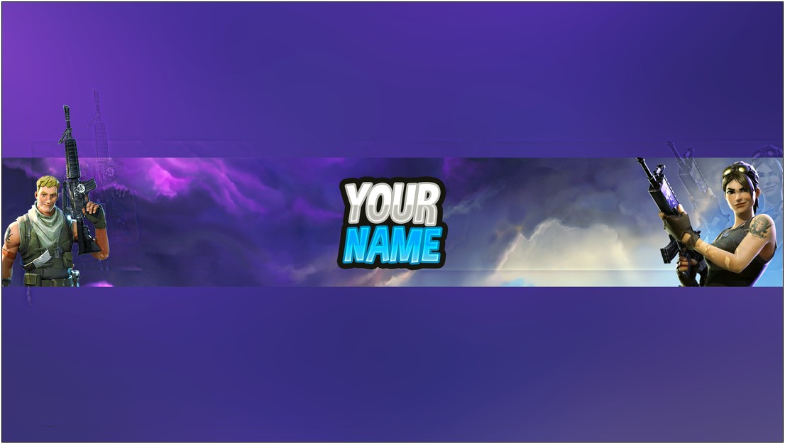 Free Fortnite Minecraft Youtube Banners Template