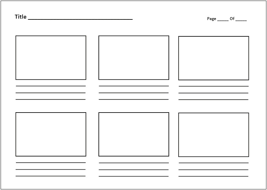 Free Four Panel Storyboard Template Download
