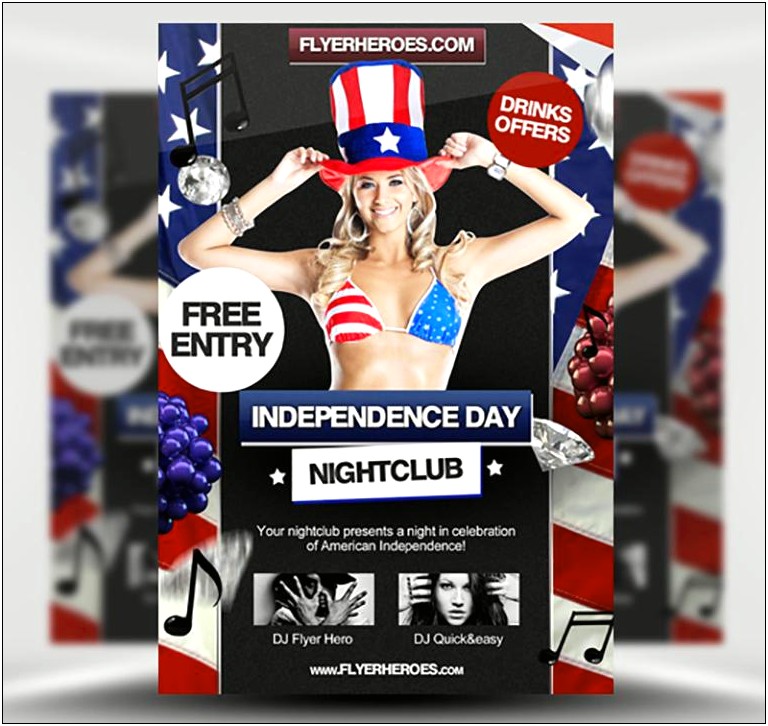 Free Fourth Of July Flyer Template