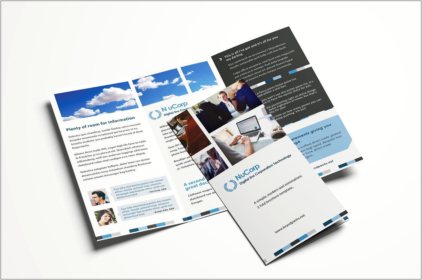 Free Front And Back Brochure Templates