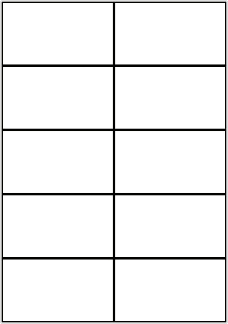 Free Front And Back Flash Card Template