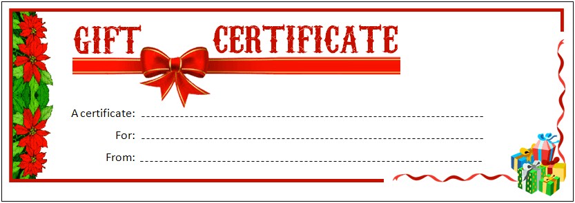 Free Full Pages Gift Certificate Template