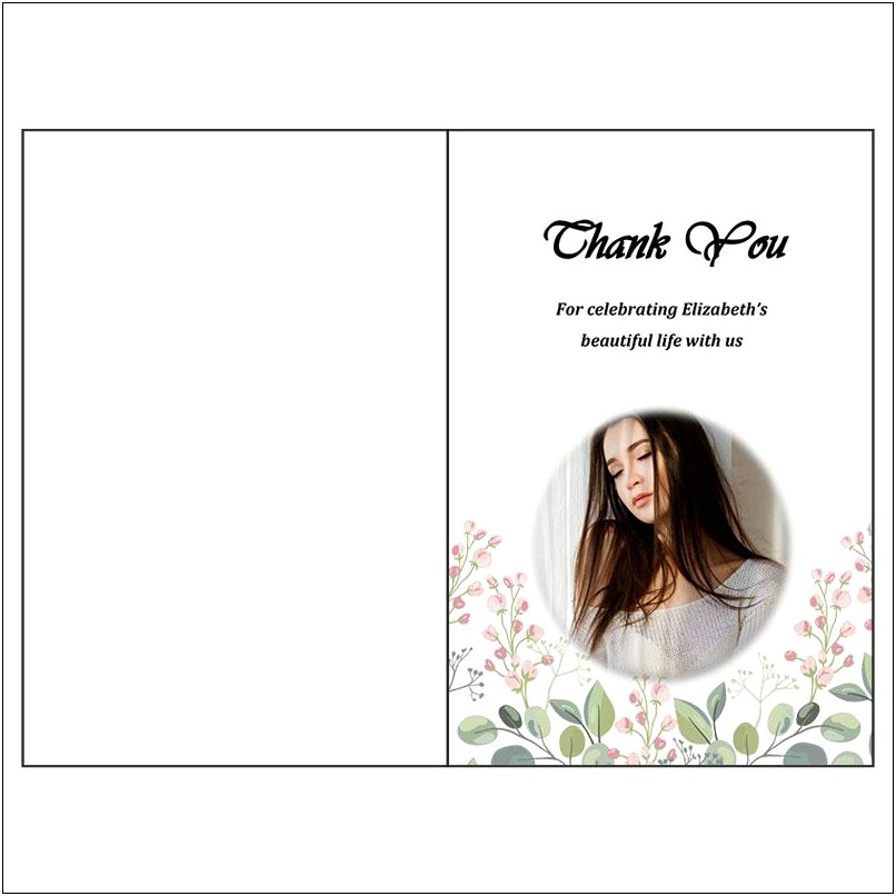 Free Funeral Thank You Note Template