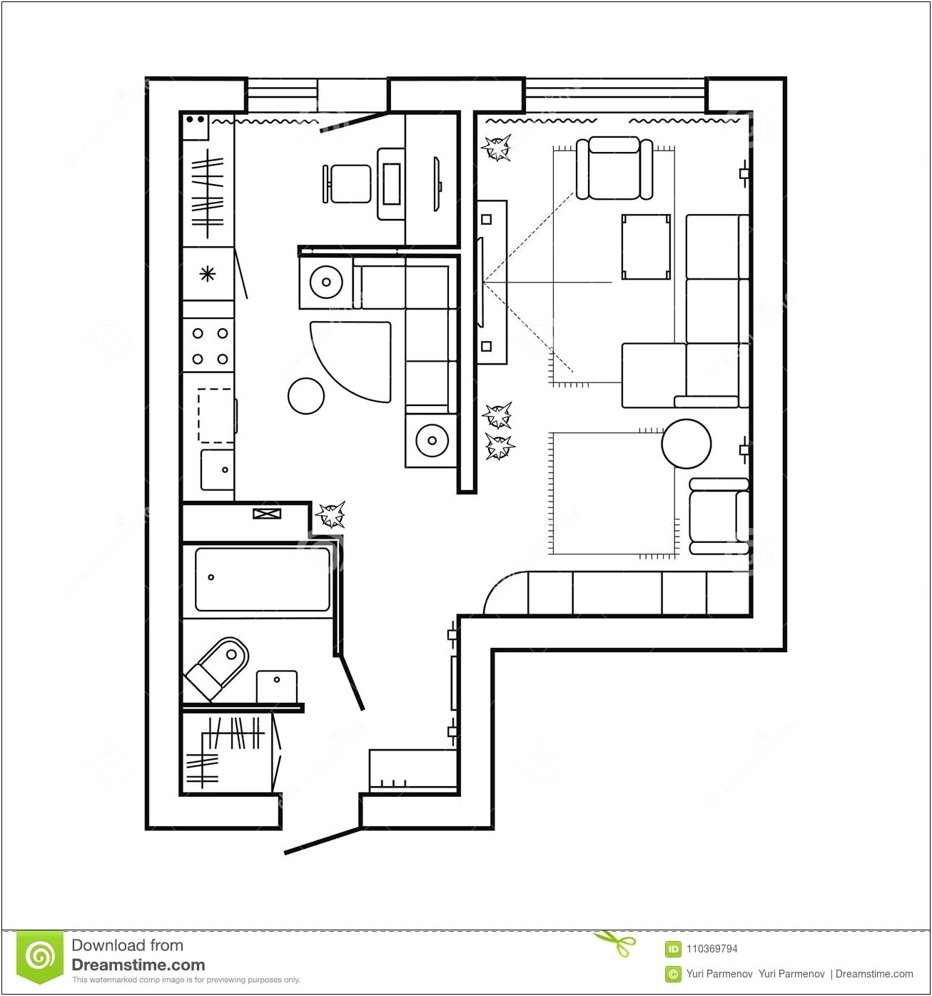 Free Furniture Templates For Floor Plans Kitchen