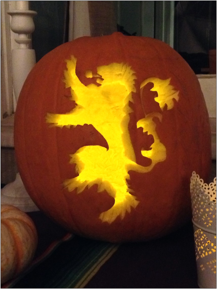 Free Game Of Thrones Pumpkin Template