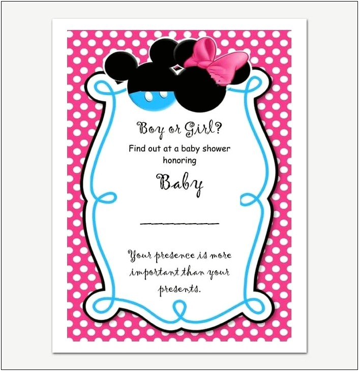 Free Gender Reveal Party Invitations Templates