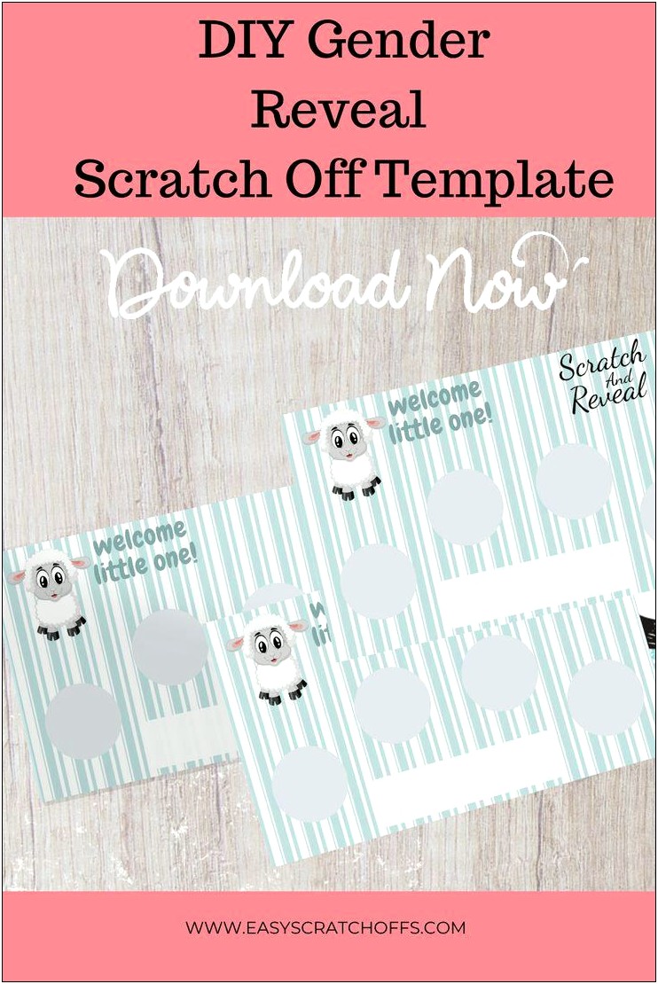 Free Gender Reveal Scratch Off Template