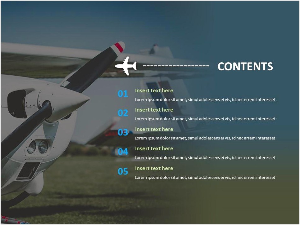 Free General Aviation Themed Google Slides Templates