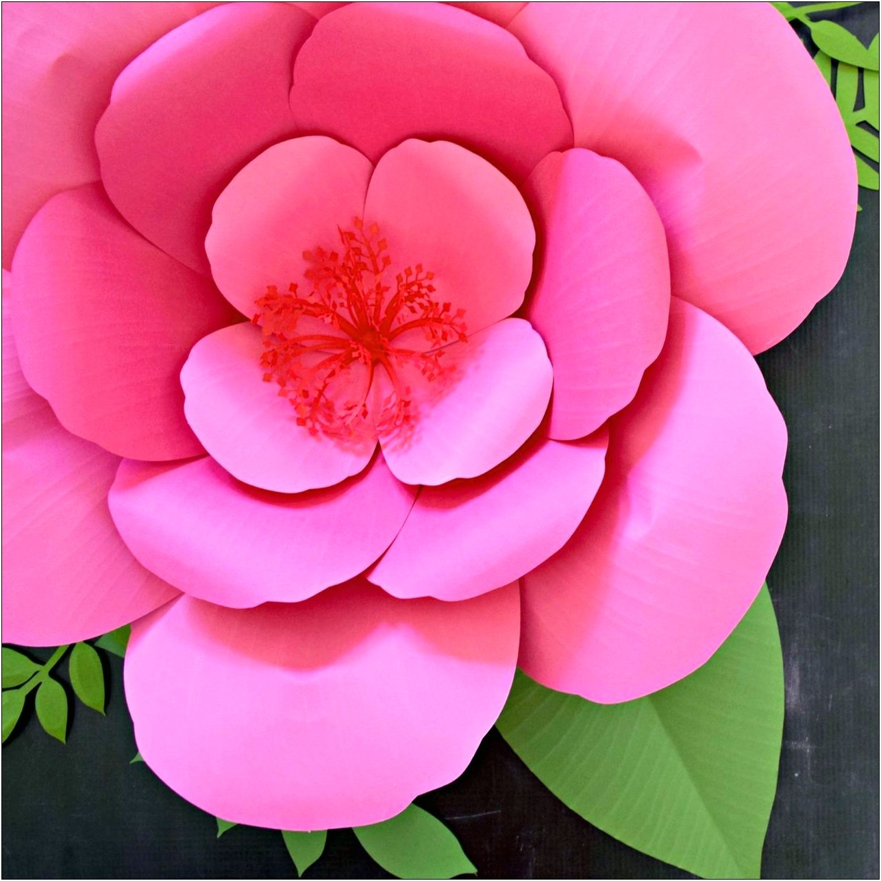Free Giant Hibiscus Paper Flower Template