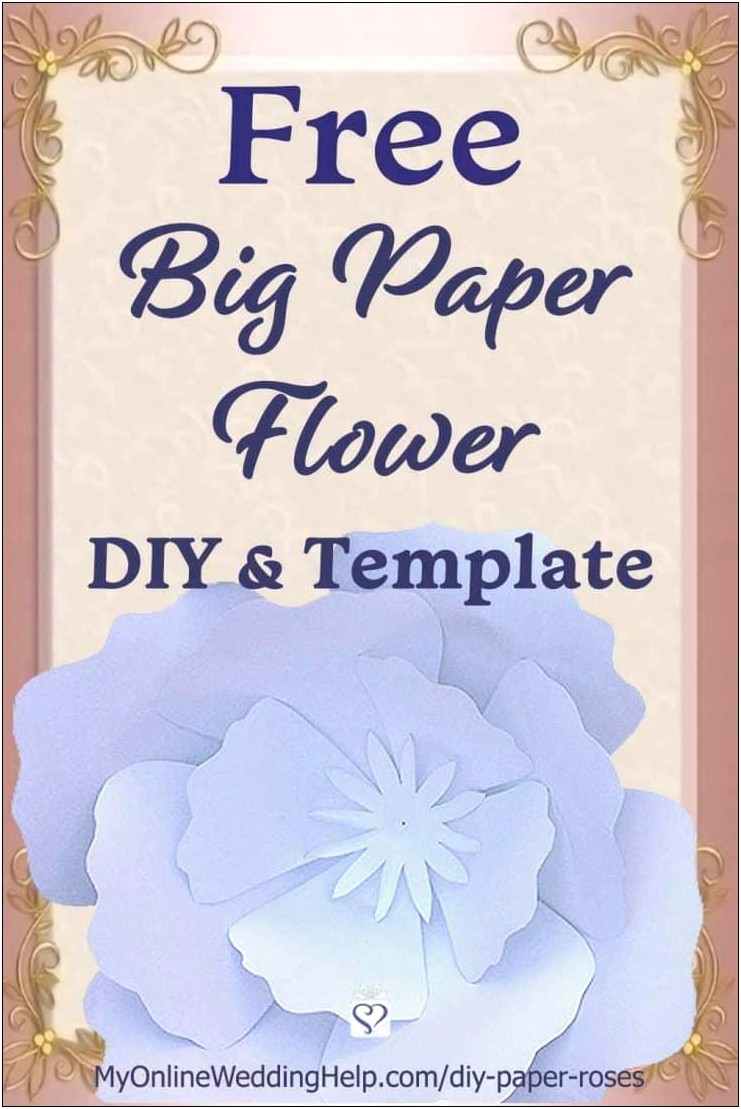 Free Giant Paper Rose Template Pdf