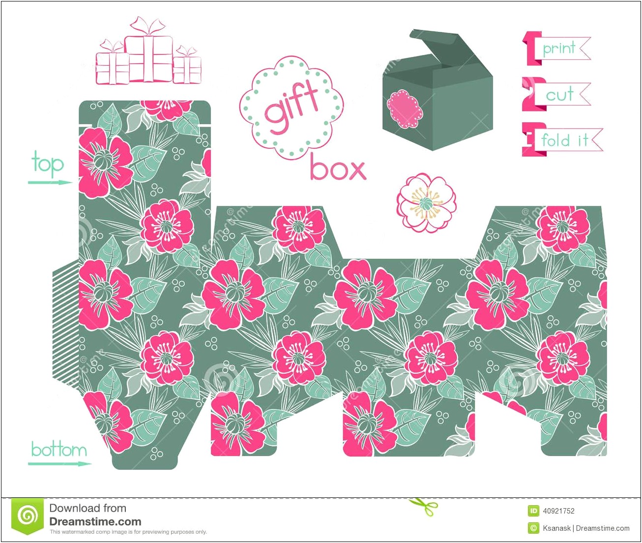 Free Gift Box Templates To Print