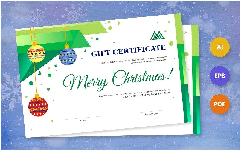 Free Gift Certificate Template For Google Docs