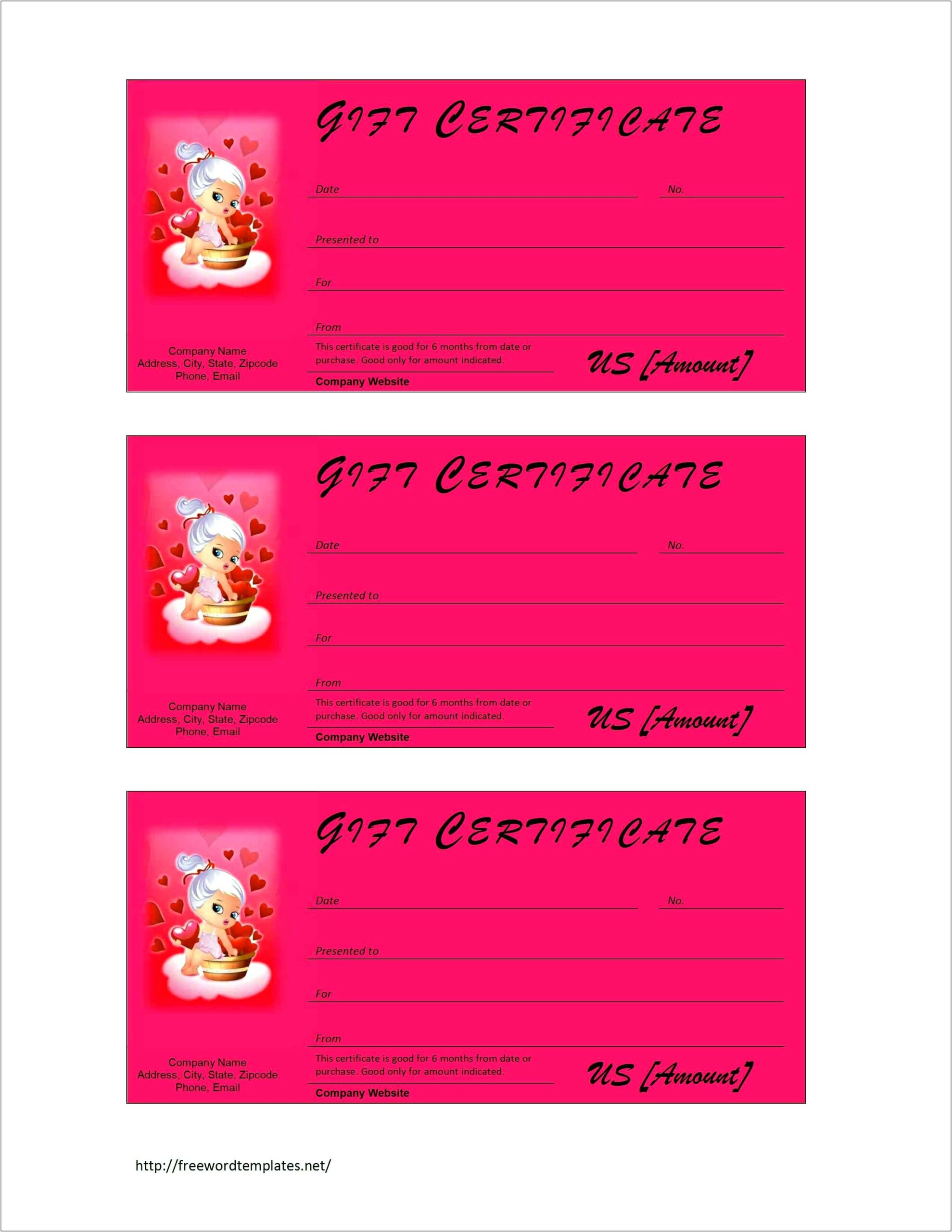 Free Gift Certificate Template For Mac Word