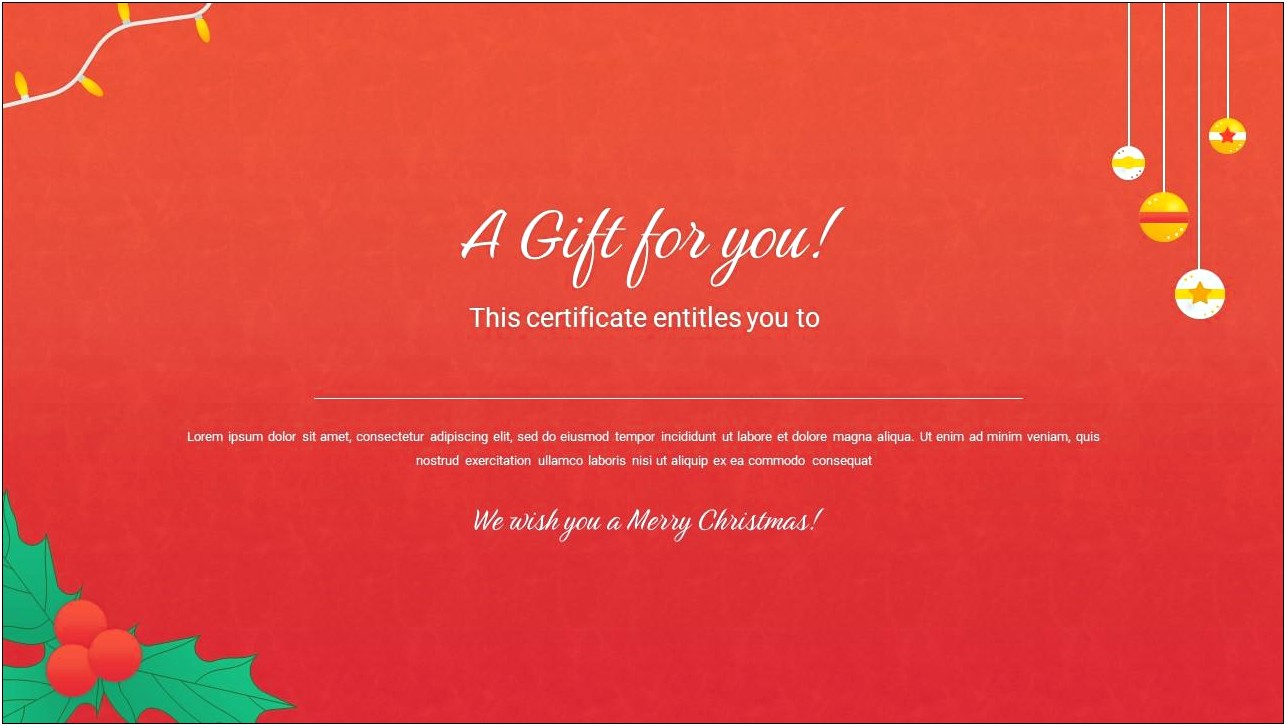 Free Gift Certificate Template Google Doc