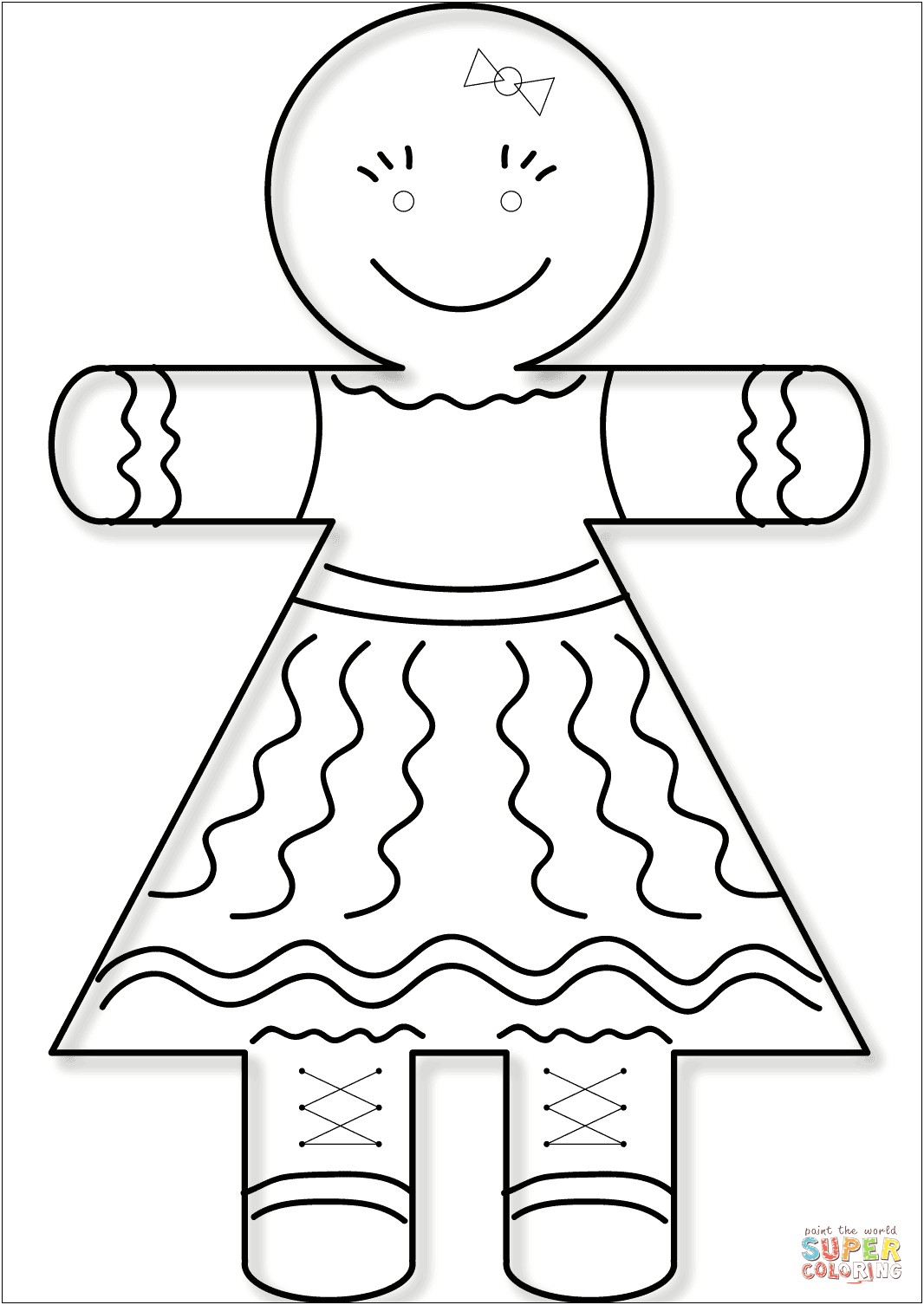 Free Gingerbread Boy And Girl Template
