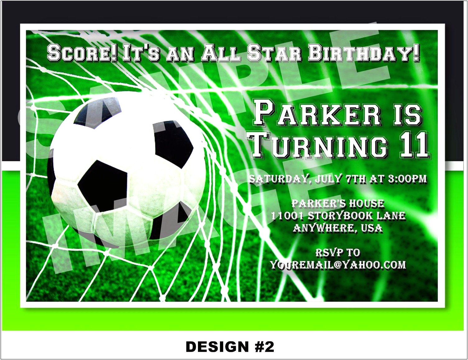 Free Girl Soccer Birthday Party Invitation Template
