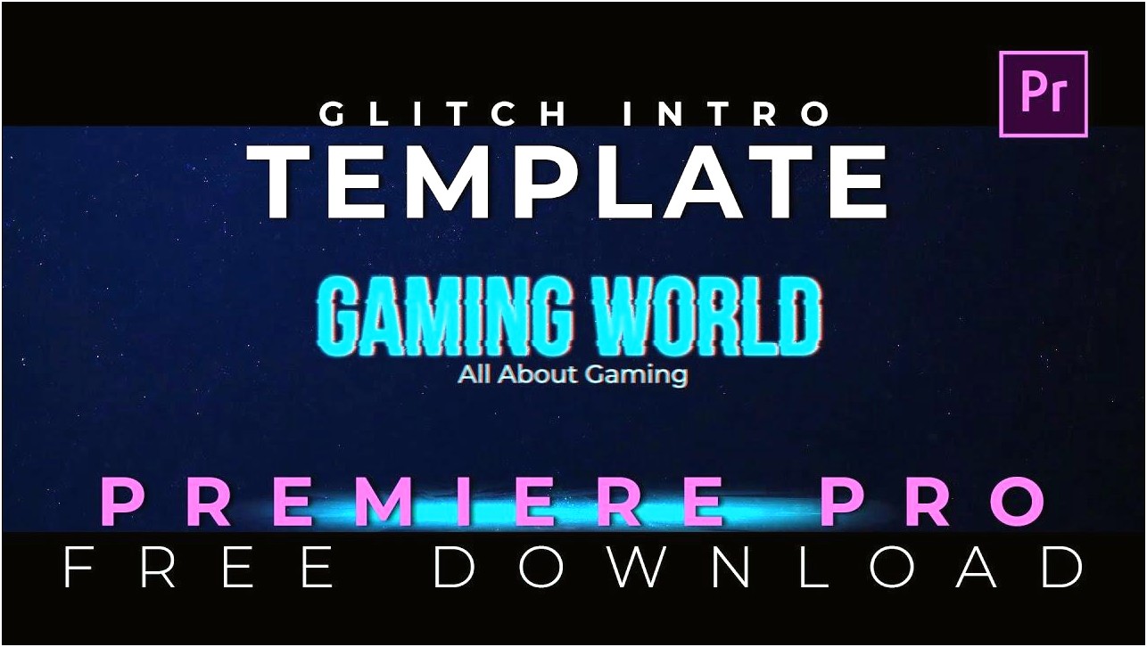 Free Glitch Promo Template Premiere Pro