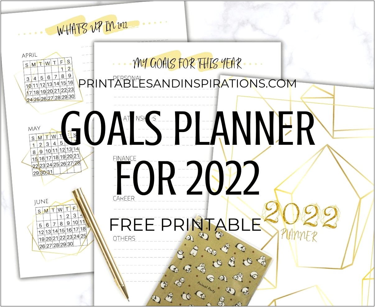 Free Goal Setting Forms And Templates