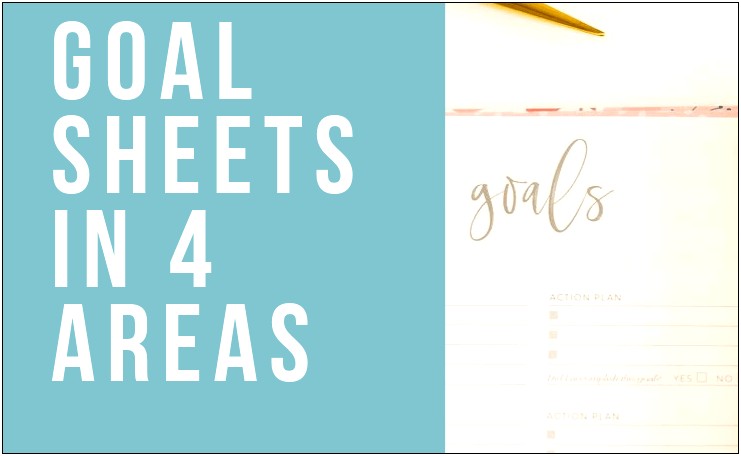 Free Goal Setting Template For High School Students