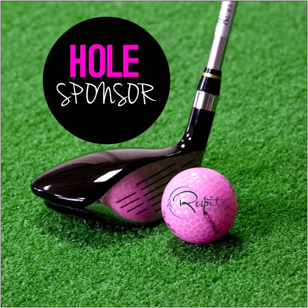 Free Golf Hole Sponsor Sign Template