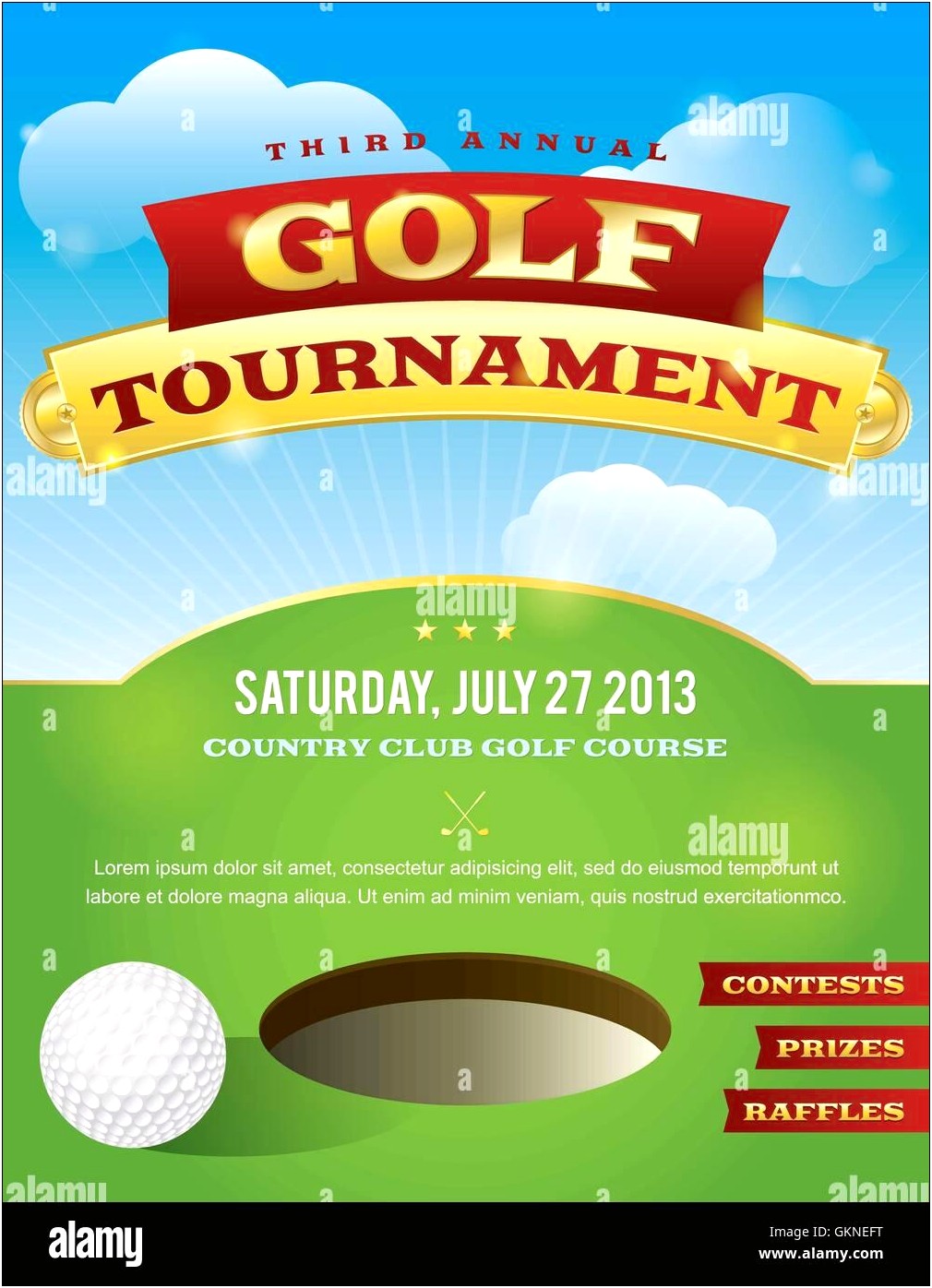 Free Golf Tournament Brochure Template Download