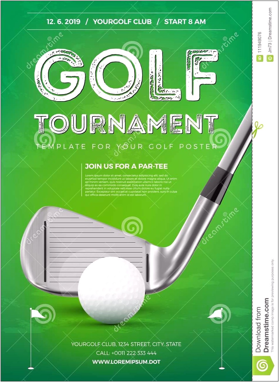 Free Golf Tournament Flyer Template Download