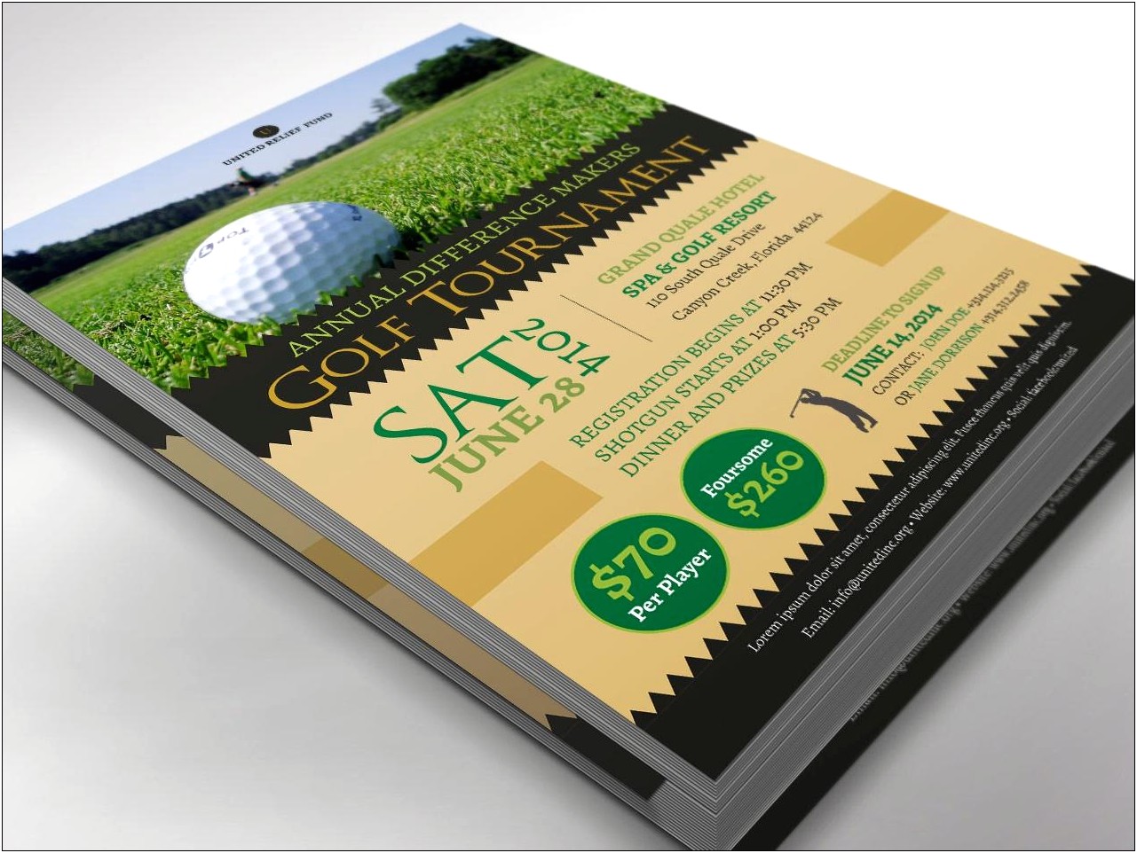 Free Golf Tournament Templates For Word