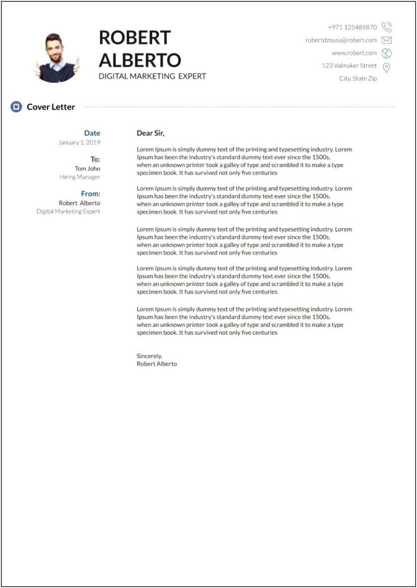 Free Google Doc Cover Letter Template