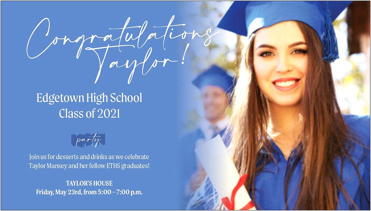 Free Graduation Invitation Templates For Photoshop