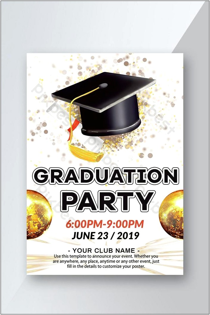 Free Graduation Party Templates For Word